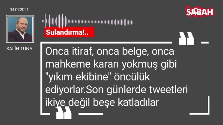 Salih Tuna | Sulandırma!..