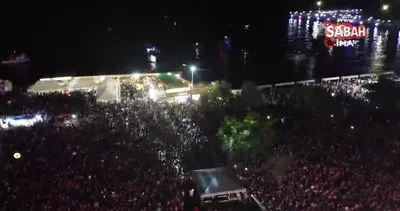 Tekirdağ’da Hakan Altun rüzgarı: Konser alanını dolduran vatandaşlar havadan görüntülendi | Video