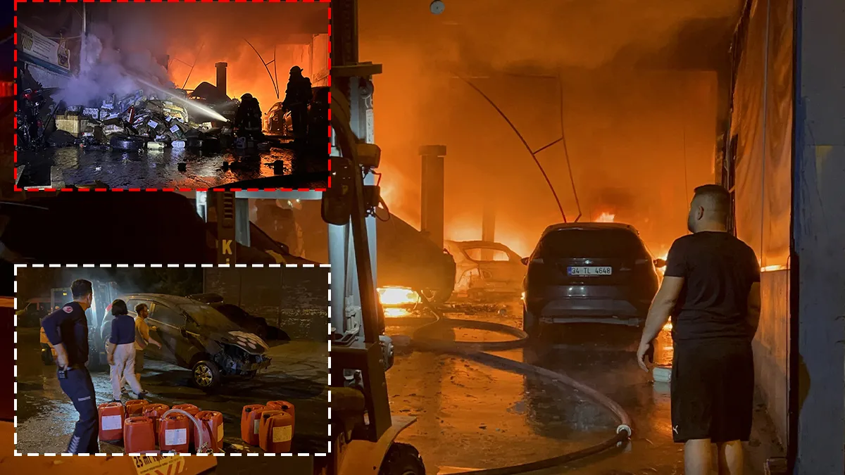 Antalya’da feci yangın! Tamirhaneyi alevler sardı: 5 araç küle döndü 15’i hasarlı! Antalya’da feci yangın! Tamirhaneyi alevler sardı: 5 araç küle döndü 15’i hasarlı!