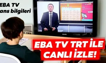 EBA TV uzaktan eğitim TRT ile canlı yayın izle! Uydudan ve Türksat EBA TV canlı yayın frekans bilgileri