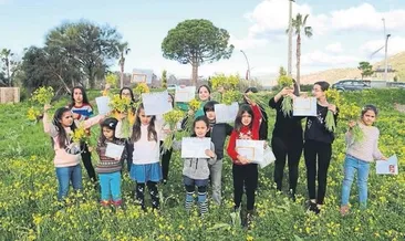 Kar ve bahar sevinci yaşandı