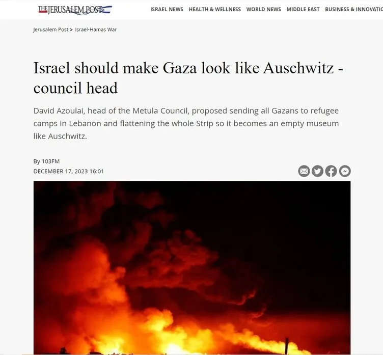 İsrailli yetkiliden kan donduran Gazze itirafı! Hitler’in ruhu hortladı: Auschwitz gibi yapacağız