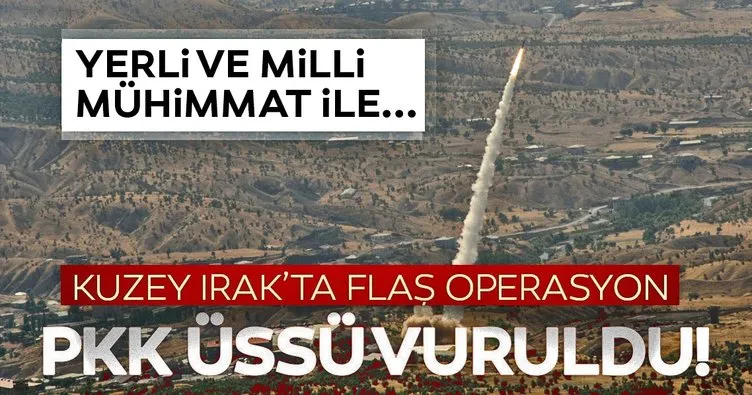 Kuzey Irak’a hava harekatı! Bora füzeleri ve F 16’larımız PKK üssünü vurdu