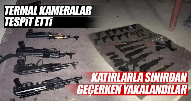Çukurca’da katır sırtında silah ele geçti, 2 kişi gözaltında