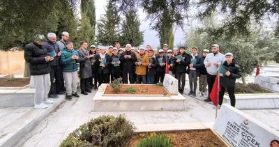 Şanlıurfa’da 30 hafız şehitlerin mezarları başında hatim yaptı #sanliurfa