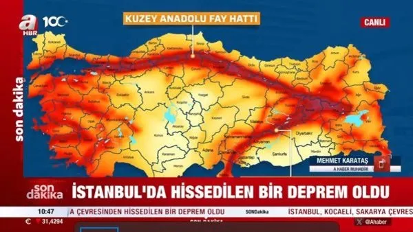 SON DAKİKA: Marmara'da 5.1 büyüklüğünde deprem! İstanbul'da hissedildi | Video