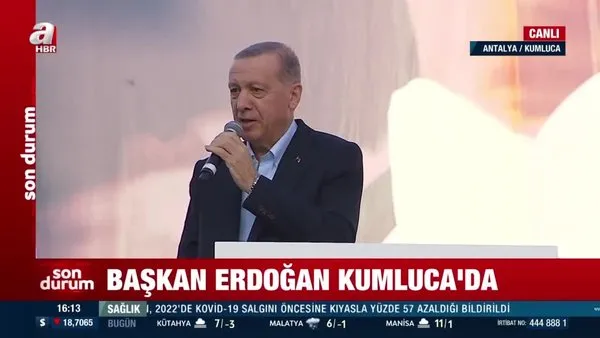 Başkan Erdoğan'dan Kumluca'da önemli açıklamalar | Video