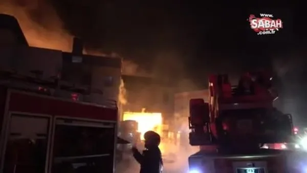 Bursa'da kimya fabrikasında yangın | Video