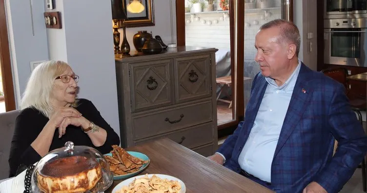 Başkan Erdoğan Alev Alatlı’yı ziyaret etti