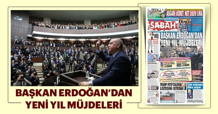 Başkan Erdoğan’dan yeni yıl müjdeleri