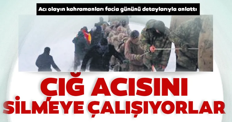 Çığ acısını silmeye çalışıyorlar