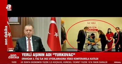 Canlı yayında tarihi anlar! Cumhurbaşkanı Erdoğan ilk dozu uygulanan yerli aşının adını açıkladı ’TURCOVAC’