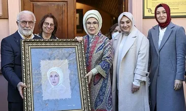 Emine Erdoğan’a anlamlı hediye
