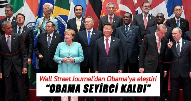 Wall Street Journal: Obama seyirci kaldı