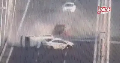 Osmangazi Köprüsü’nde meydana gelen zincirleme kaza kamerada | Video