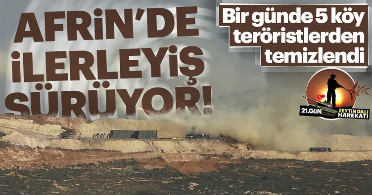 Zeytin Dalı Harekatı'nda son dakika: Kritik bölgeler teröristlerden temizlendi