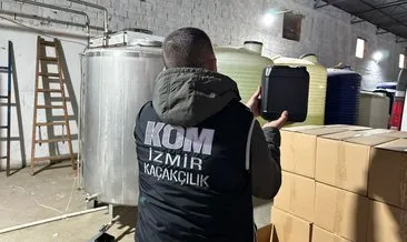 İzmir'de sahte içki operasyonu yapıldı: 28 ton etil alkol ele geçirildi! #izmir