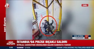 İstanbul’da dehşet anları! Saldırgan polis memurunu boynundan bıçakladı