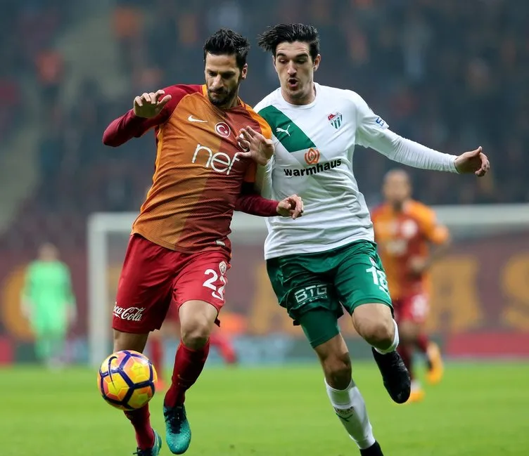 Galatasaray-Bursaspor maçından kareler