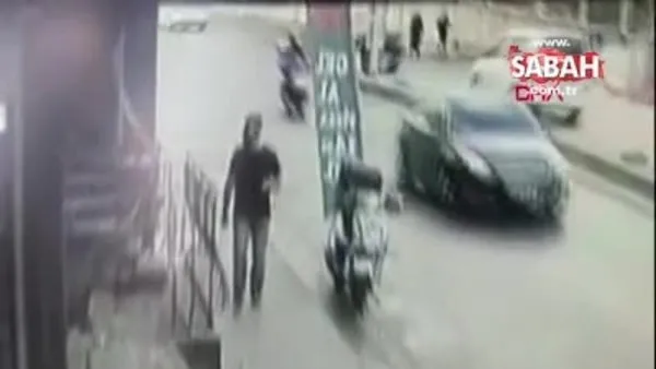 Çekmeköy'de pizzacıdan para çalan kişiyi, çalışan böyle kovaladı | Video