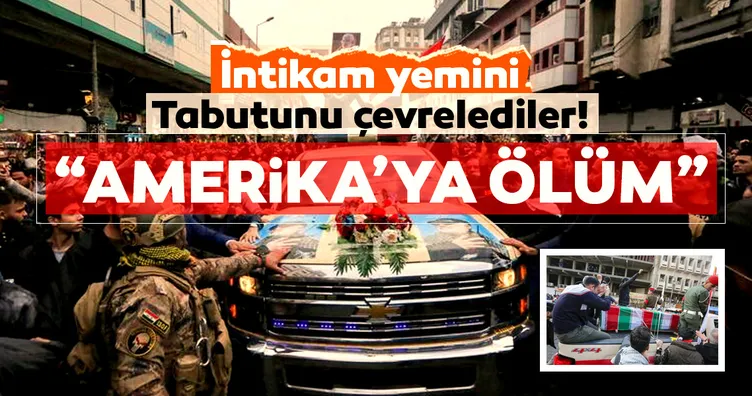 Tabutunu çevrelediler! İşte Süleymani'nin cenazesinden kareler