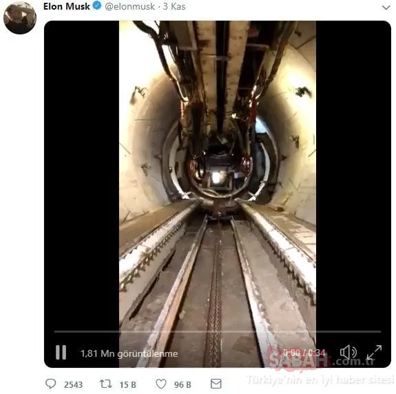 Elon Musk’ın ’çılgın projesi’ Boring Tunnel 10 Aralık’ta kullanıma açılıyor