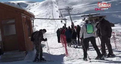 Vatandaşlar, Hakkari’deki kayak merkezine akın etti | Video