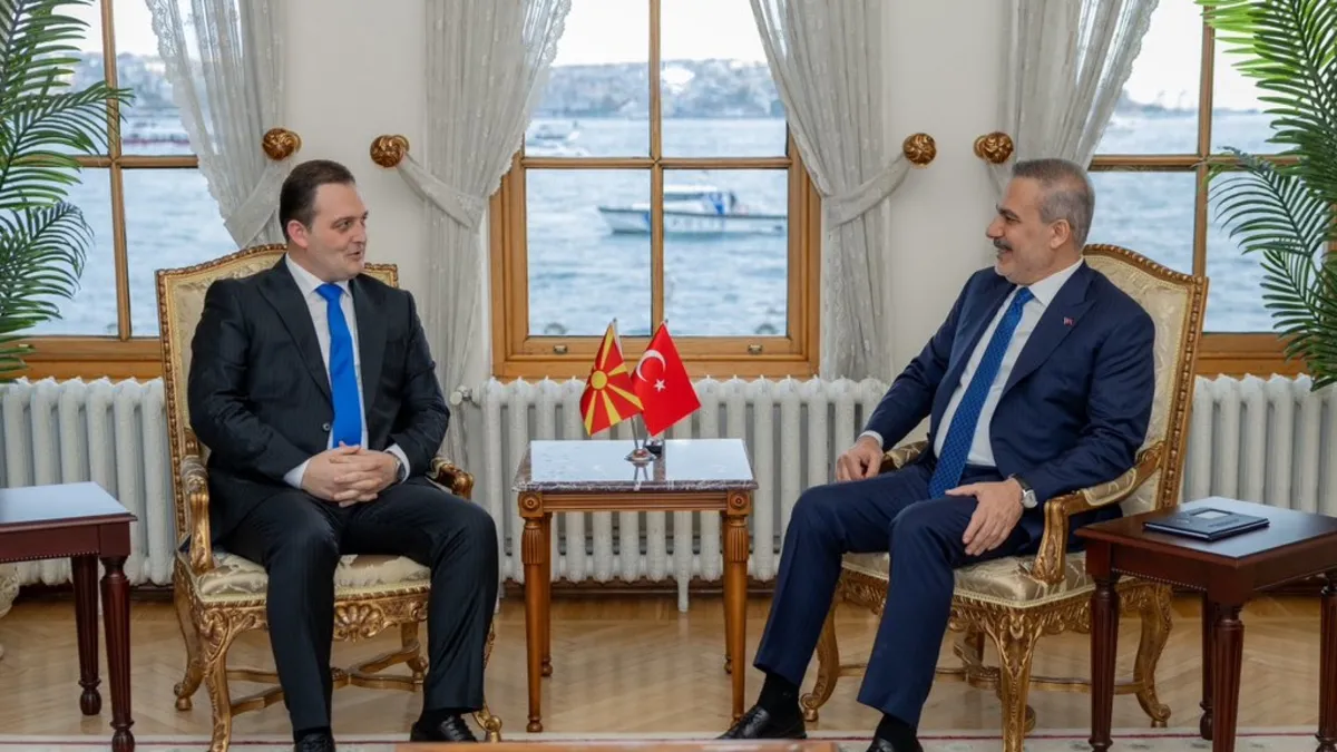 Bakan Fidan Kuzey Makedonya Devlet Bakanı’nı kabul etti!