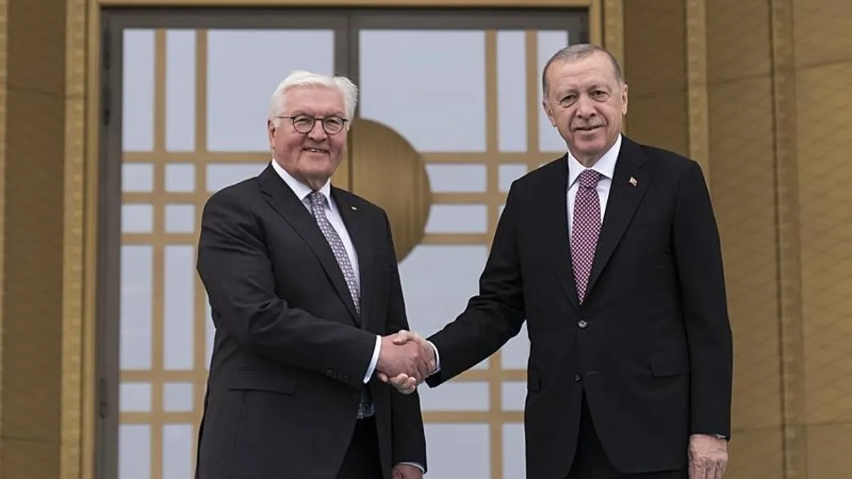 Başkan Erdoğan Steinmeier'i resmi törenle karşıladı