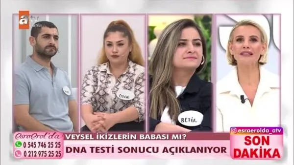 Türkiye Esra Erol'daki DNA testi şokunu konuşuyor! İkiz bebeklerden sadece birinin babası çıktı...