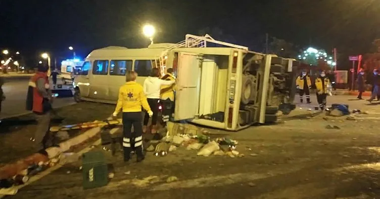 Hatay Dörtyol’da feci kaza! Tarım işçilerini taşıyan midibüs minibüs ile çarpıştı: 16 yaralı