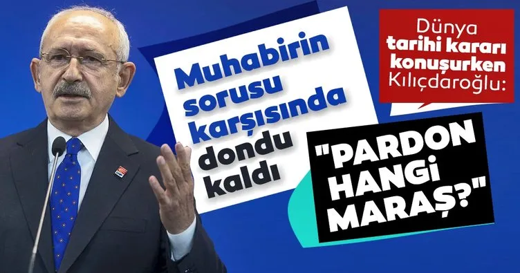 Son dakika |  Dünya tarihi Kapalı Maraş kararını konuşurken Kılıçdaroğlu: Pardon, Hangi Maraş?