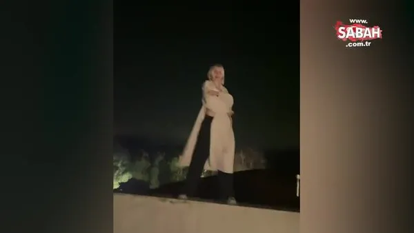 Aleyna Tilki, önce konserde sonra evinin çatısında coştu! | Video