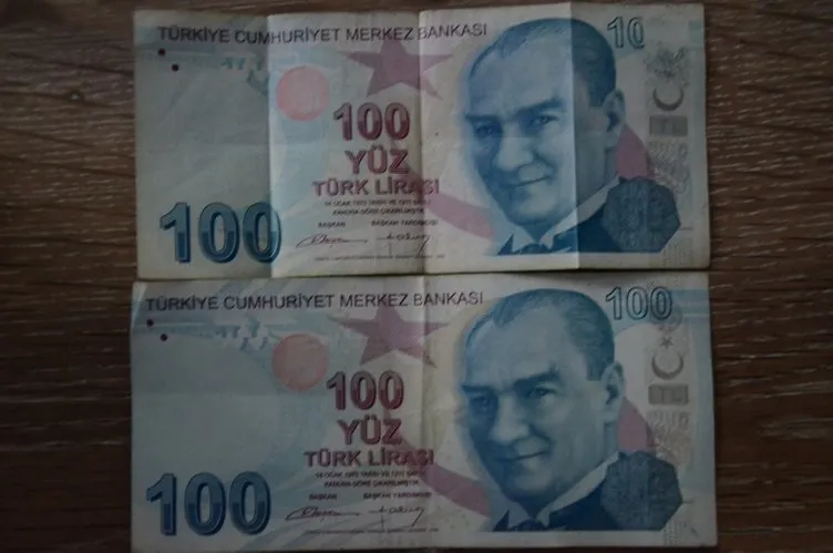 10 lira görünümlü 100 lira görenleri şaşkına çeviriyor...
