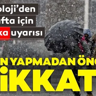 Meteoroloji'den yeni hafta için son dakika hava durumu ve kar yağışı uyarısı! İstanbul'a kar ne zaman yağacak?