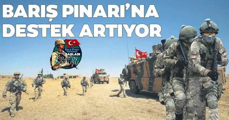 Barış Pınarı’na destek artıyor