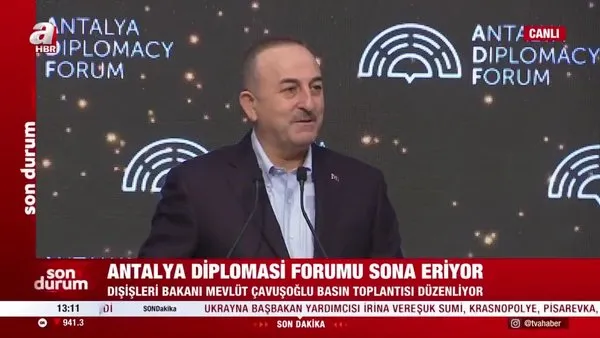 Antalya Diplomasi Forumu sona eriyor. Bakan Çavuşoğlu: 