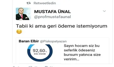 Rektör, öğrencisinin telefon faturasını ödedi