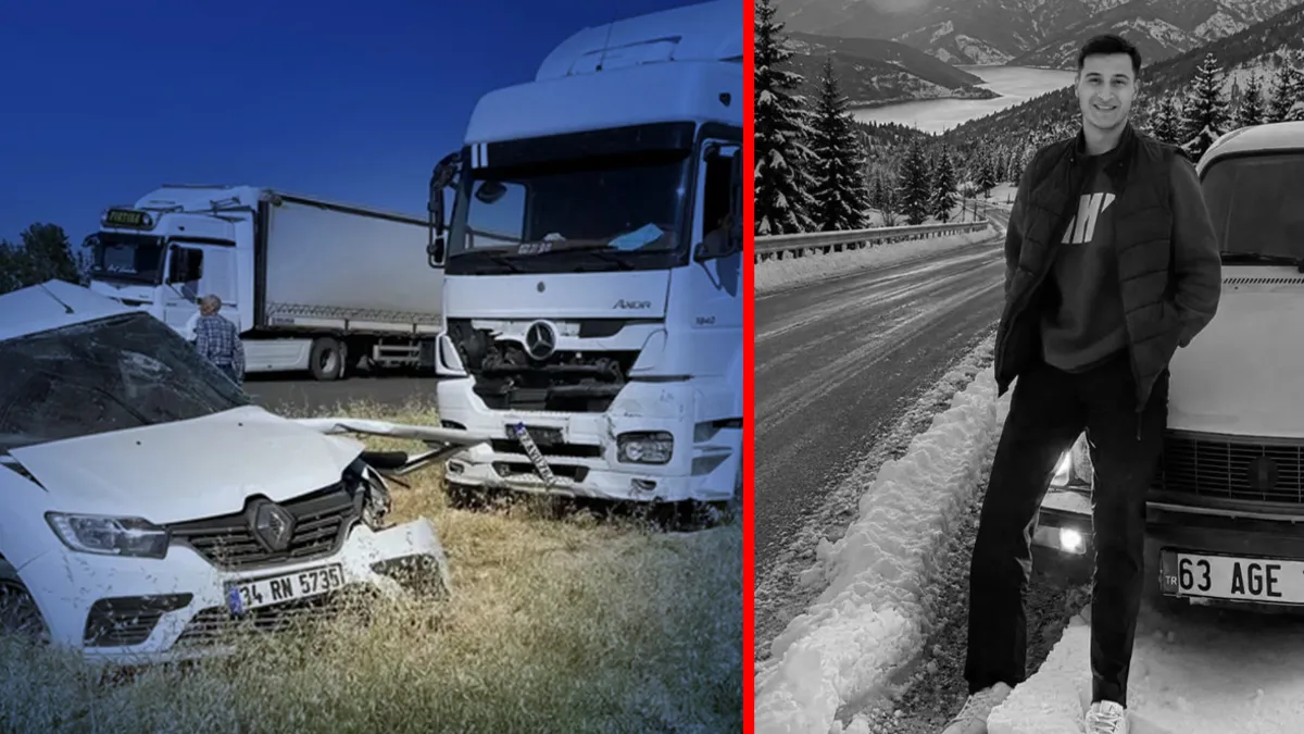 Gaziantep'te YKS yolunda meydana gelen trafik kazasında hayatını kaybeden Ahmet İnal'ın fotoğrafı.