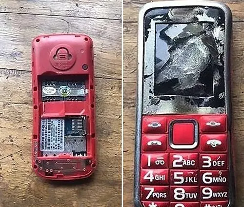 patlayan telefon parmagini kopardi