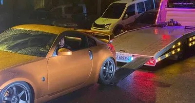 Kocaeli'de drift atan sürücünün aracı ve ehliyeti alındı #kocaeli