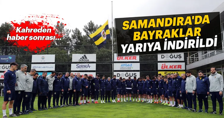 Can Bartu Tesisleri'nde Can Bartu için Fenerbahçe bayrağı yarıya indirildi