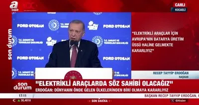 Başkan Erdoğan: Hedefimiz Avrupa’nın batarya üretim üssü olmak | Video