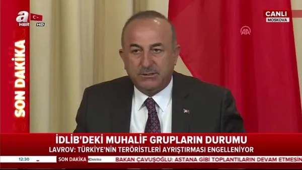 Dışişleri Bakanı Mevlüt Çavuşoğlu ve mevkidaşı Lavrov'dan açıklama