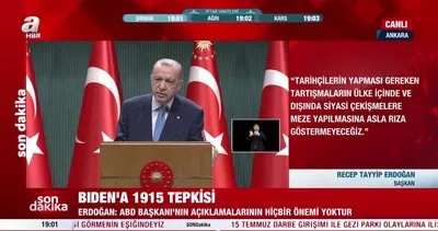 Son dakika: Başkan Erdoğan’dan Joe Biden’a ’1915 Olayları’ tepkisi! ’Bağışlamamız mümkün değil’ | Video