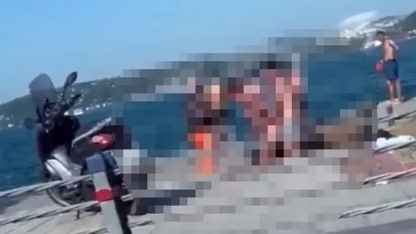 Bebek Sahili'nde pes dedirten rezillik! Halka açık alanda ilişkiye giren 2 kişi gözaltına alındı | Video