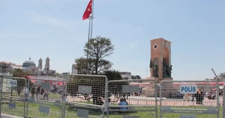 Taksim Meydanı bariyerlerle kapatıldı