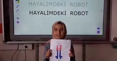 Öğrenciler hayallerindeki robotları anlattı