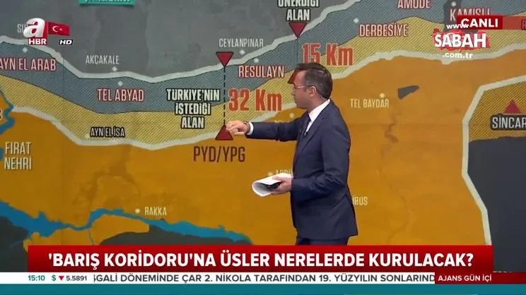 ABD ile üzerinde anlaşmaya varılan 'Barış Koridoru'nda üsler nerelere kurulacak?