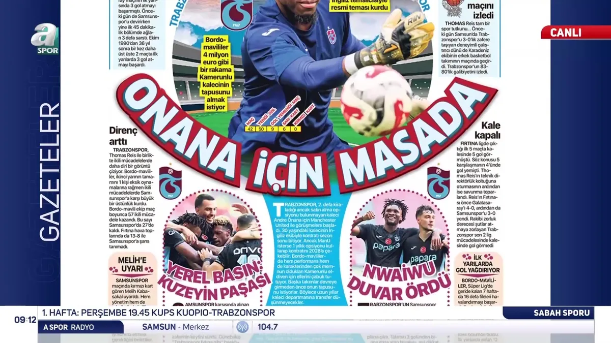 Trabzonspor, Andre Onana için masada! | Video